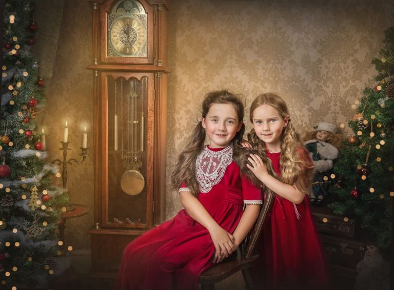 victorian christmas photo session