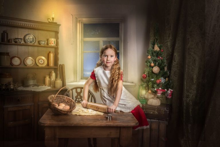 victorian christmas photo session