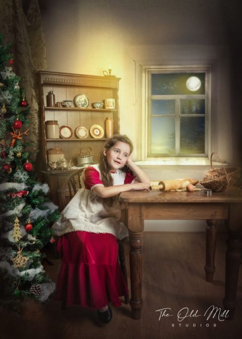 victorian christmas photo session