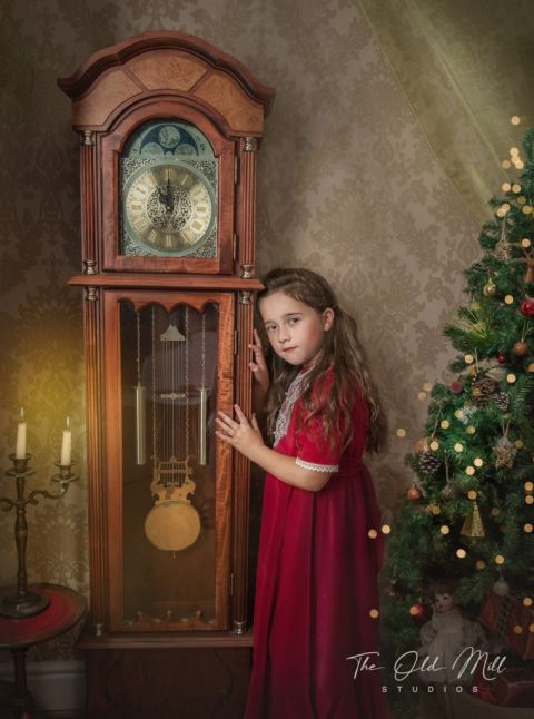 victorian christmas photo session