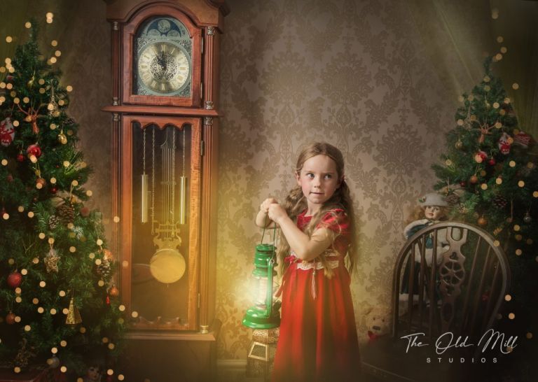 victorian christmas photo session